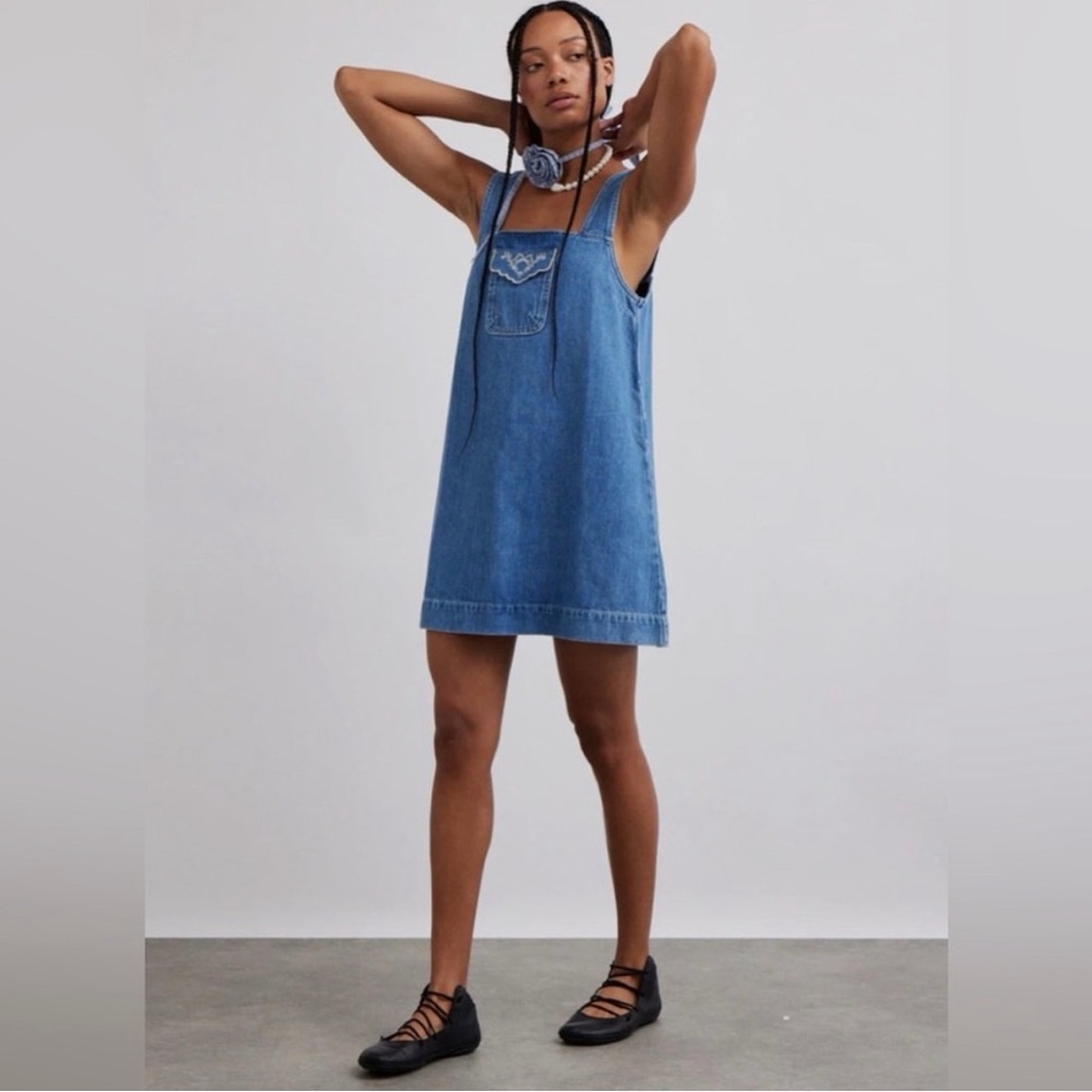 Damson Madder Denim Dress UK 12